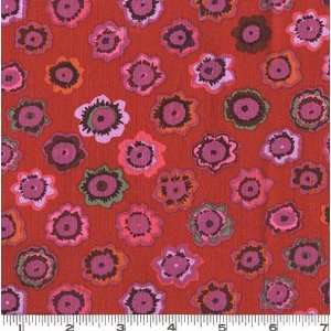  45 Wide Kaffe Fassett   Auricula Red Fabric By The Yard 