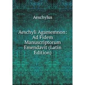 Aeschyli Persae (Latin Edition) Aeschylus  Books