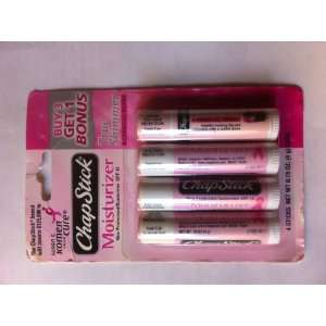  ChapStick Lip Moisturizer True Shimmer (Komen Cure) 4 Pack 