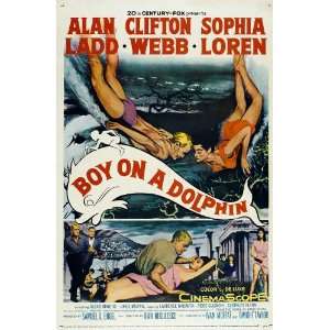  Boy on a Dolphin Poster 27x40 Alan Ladd Clifton Webb 