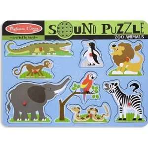  Zoo Animals Sound Puzzle Melissa & Doug 727: Toys & Games