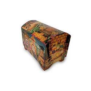  NOVICA Decoupage chest, Day of the Dead