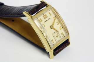 Vintage 14k Yellow Gold Hamilton Brock Manual Wind 19 Jewel Watch ~ No 