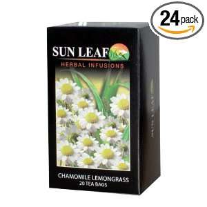 Sun Leaf Chamomile Lemongrass, 20 Count Sachet Tea Bags (Pack of 24)