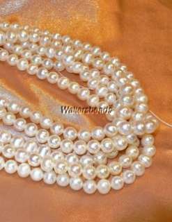 Fine Cultured Pearls Round 6MM 16 White Luster AA  