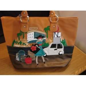 Nicole Lee Tote   Hand Sewn Front Design   New with Tags