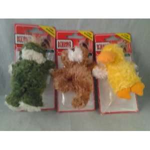  Kong Extra Small Low Stuffing 3pk (Frog, Duckie, Teddy 