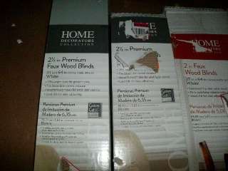 WHOLESALE LOT OF 4 ASSORTED HOME DECORATORS BLINDS  