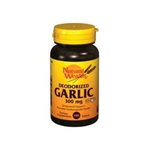  Natural Wealth Garlic Tablets Deodorized 300mg 100 Health 