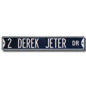   JETER DR Authentic METAL STREET SIGN (6 X 36): Sports & Outdoors