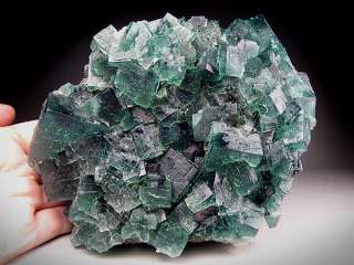   is blue green gemmy fluorite cubes that make up a beautiful piece for