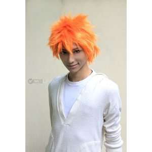   Kurosaki Ichigo Costume Short Orange Party Cosplay Wig: Toys & Games