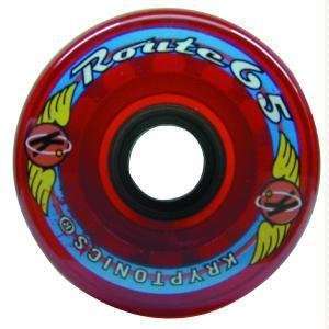  Kryptonics Route 65/78 Clear Red Set of 4 Sports 