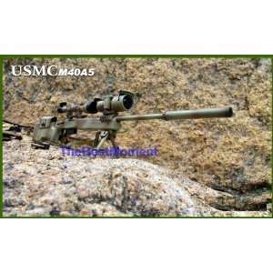  M40A5 1:6 Scale Action Figure Sniper Rifle Gun Marine USMC Desert 
