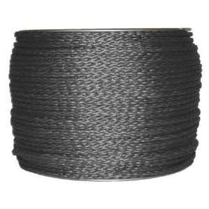  Polyester Rope Rope,Hollow Braid,1/4 In x 500 Ft,Blk