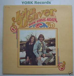 JOHN DENVER   Back Home Again   Excellent Con LP Record  