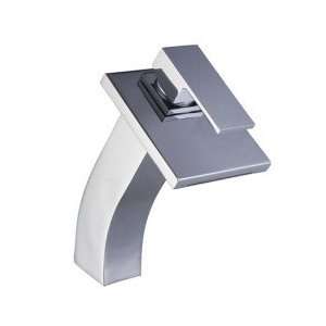  Contemporary Waterfall Bathroom Sink Faucet   Chrome 