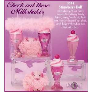  Strawberry Milkshake Fluff Bath Kits for Kids Beauty
