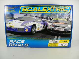 Scalextric RACE RIVALS Race Slot Car Set 132 C1283T  