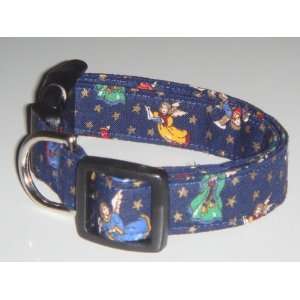  Blue Christmas Angels Dog Collar Small 3/4 Everything 