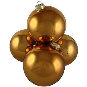   Antique Gold Glass Ball Christmas Ornaments 4.75 Home & Kitchen