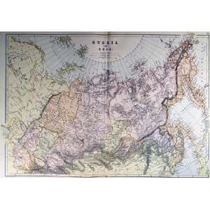  Blackie 1882 Antique Map of Russia in Asia