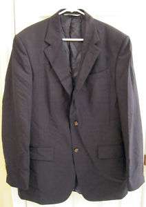 Designer Versini Mens Black Blazer Dress Coat Sz. 42  