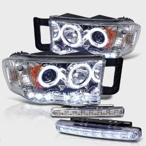   05 Ram Halo LED Projector Head Lights + LED Fog Brand New: Automotive