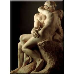  The Kiss 12x16 Streched Canvas Art by Rodin, Auguste