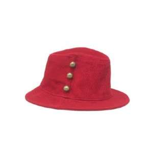  AUGUST ACCESSORIES American Dreamer Fedora Hat, RED Patio 