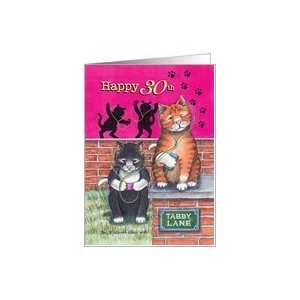  Cats 30th Birthday Rockin Out (Bud & Tony) Card: Toys 