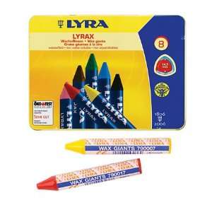  Lyra Stick Crayons in Colorful Tin, Set of 8 Toys & Games