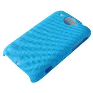  Net Hard Back Case Cover for HTC Wildfire G8 Light Blue 