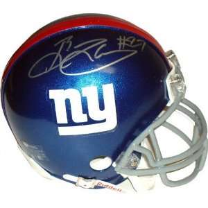  Brandon Jacobs New York Giants Autographed Mini Helmet 