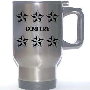  Personal Name Gift   DIMITRY Stainless Steel Mug (black 