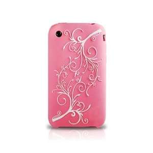  iPhone 3G 3GS Pink Dipsy Embossed Silicon Case Premium 