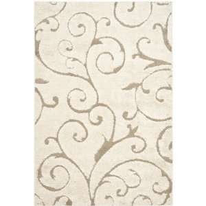   and Beige Shag Square Area Rug, 6 Feet 7 Inch Square: Home & Kitchen