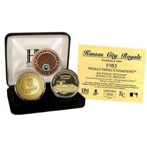   City Royals 24KT Gold And Infield Dirt 3 Coin Set