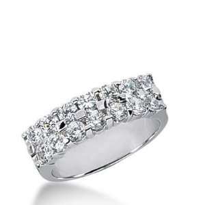Diamond Wedding Ring 14 Round Stone 0.10 ct Total 1.40 ctw. 545 WR2136 