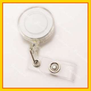 10 X Reels Retractable Badge ID Card Holder Clear CH023  