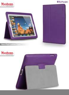   Executive Genuine Leather Stand Case Cover For Apple iPad3 New iPad