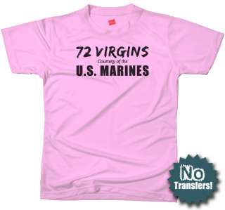 Marines 72 Virgins USMC army military funny new T shirt  