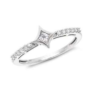  18k White Gold Noor set Diamond Ring Jewelry