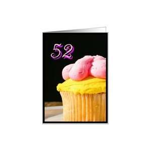  Happy 52nd Birthday muffin Card Toys & Games