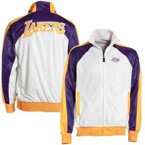  Los Angeles Lakers White Mudo Reversible Track Jacket 