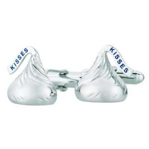  Kiss Medium Cuff Links Sterling Silver: Hersheys Kisses: Jewelry
