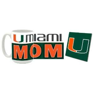  Miami Hurricanes Mom Mug and Coaster Combo