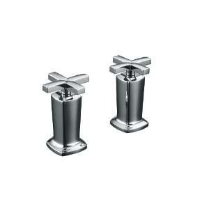   High Flow Bath Valve Trim with Cross Handles, Valve Not Included