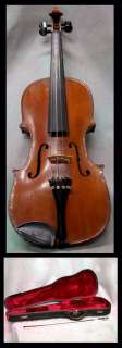 Used C.F. Hopf In Very Good Condition. German Solid Wood Violin With 