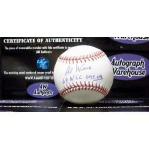 Al Weis Autographed Baseball   inscribed 69 WSC Gm 5 HR  